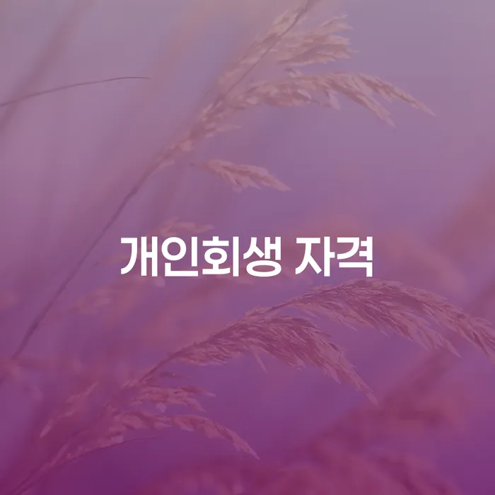 개인회생통장압류 빚 해결할 살고있는